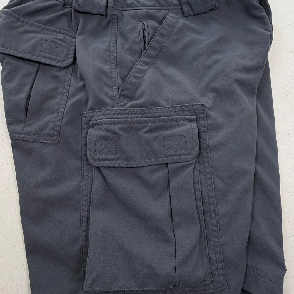 Duluth Trading Co Mens Cargo Shorts Gray Nylon Tactical Hiking Outdoor Size M 9